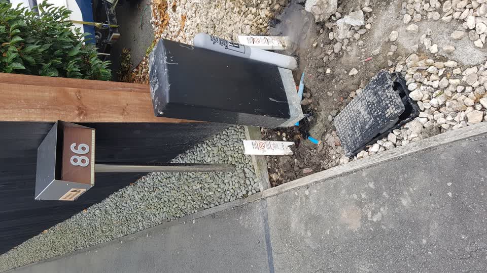The photograph attached to this water leak report