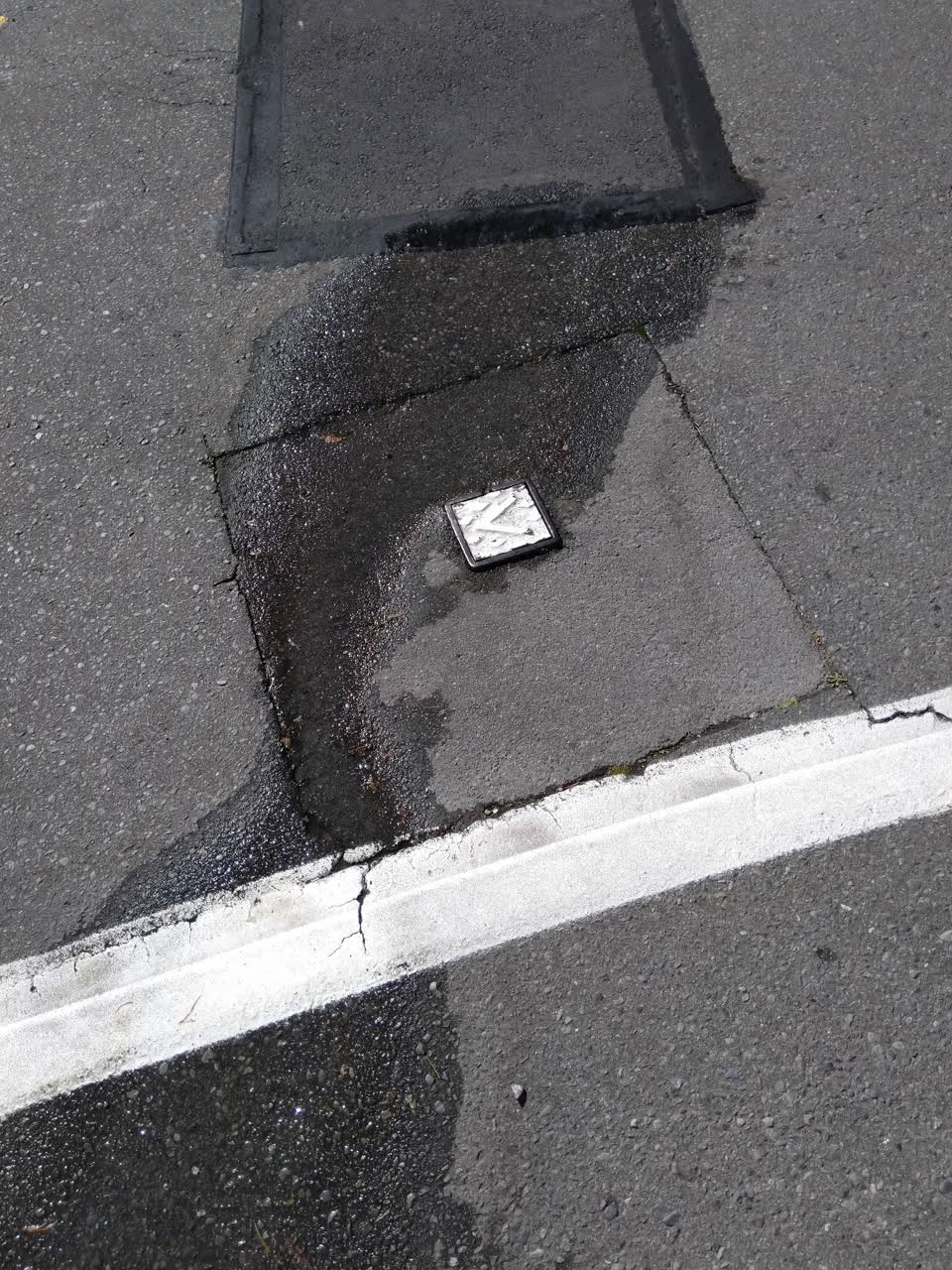 The photograph attached to this water leak report