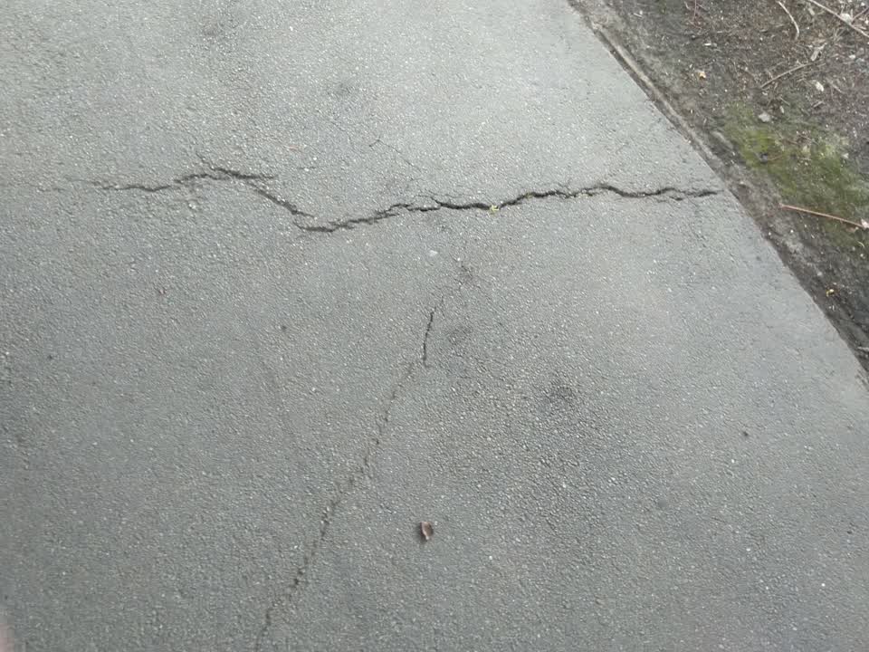 The photograph attached to this roading/streets report
