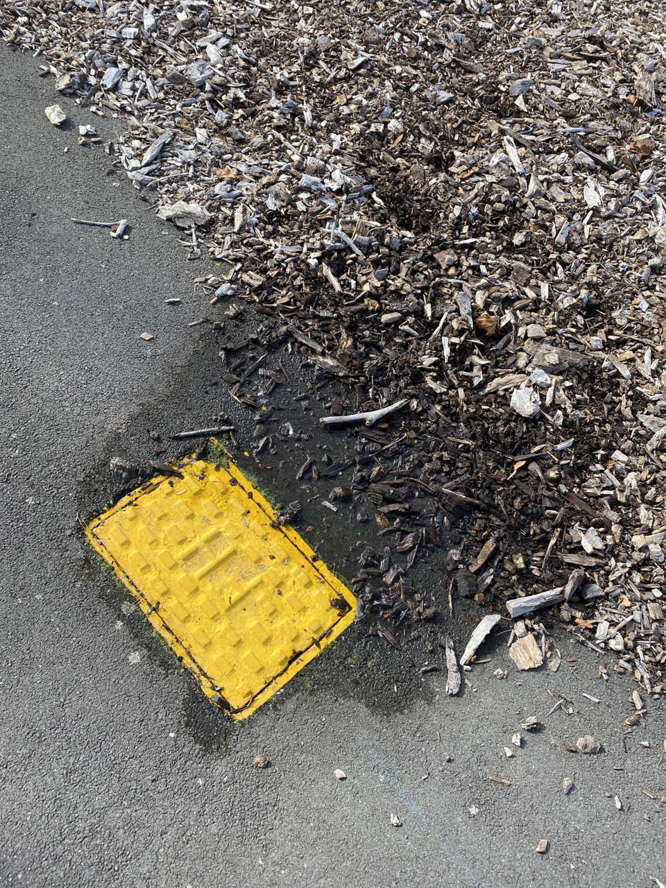 The photograph attached to this water leak report