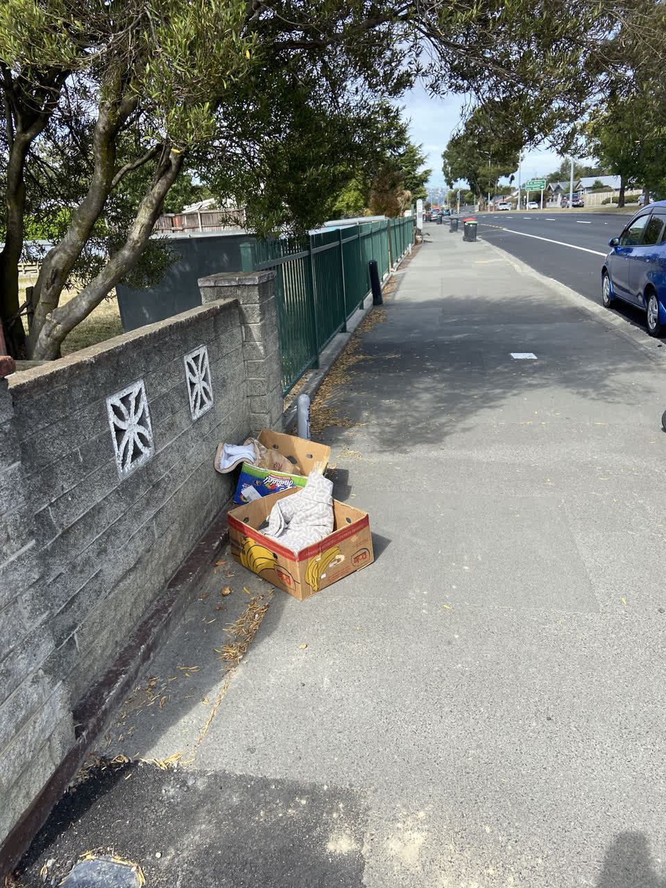 The photograph attached to this rubbish/recycling report