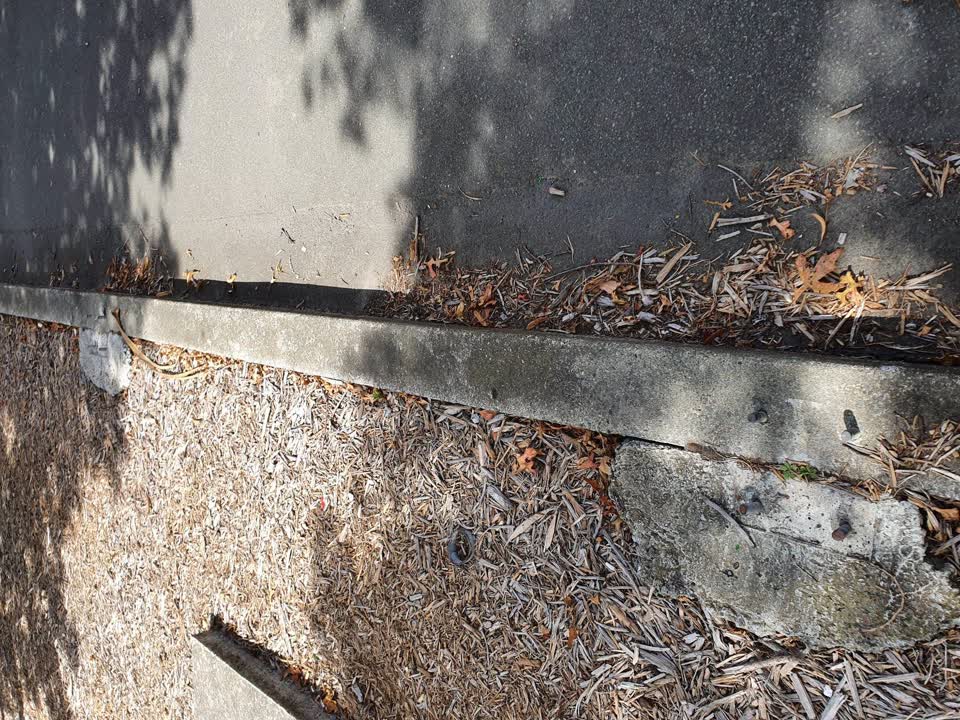 The photograph attached to this roading/streets report