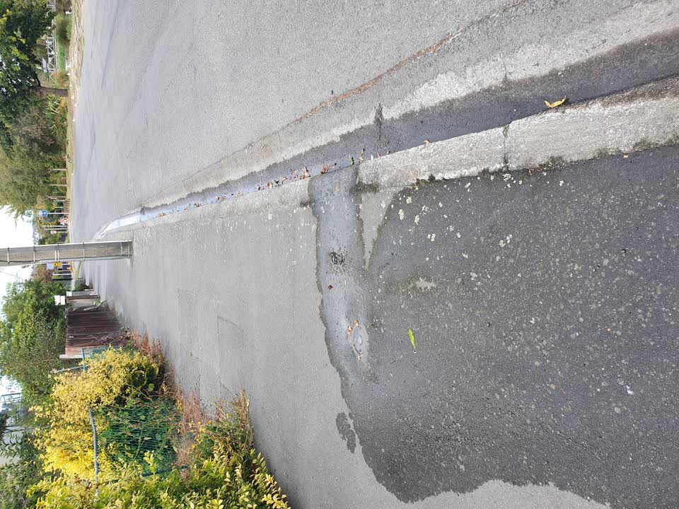 The photograph attached to this water leak report