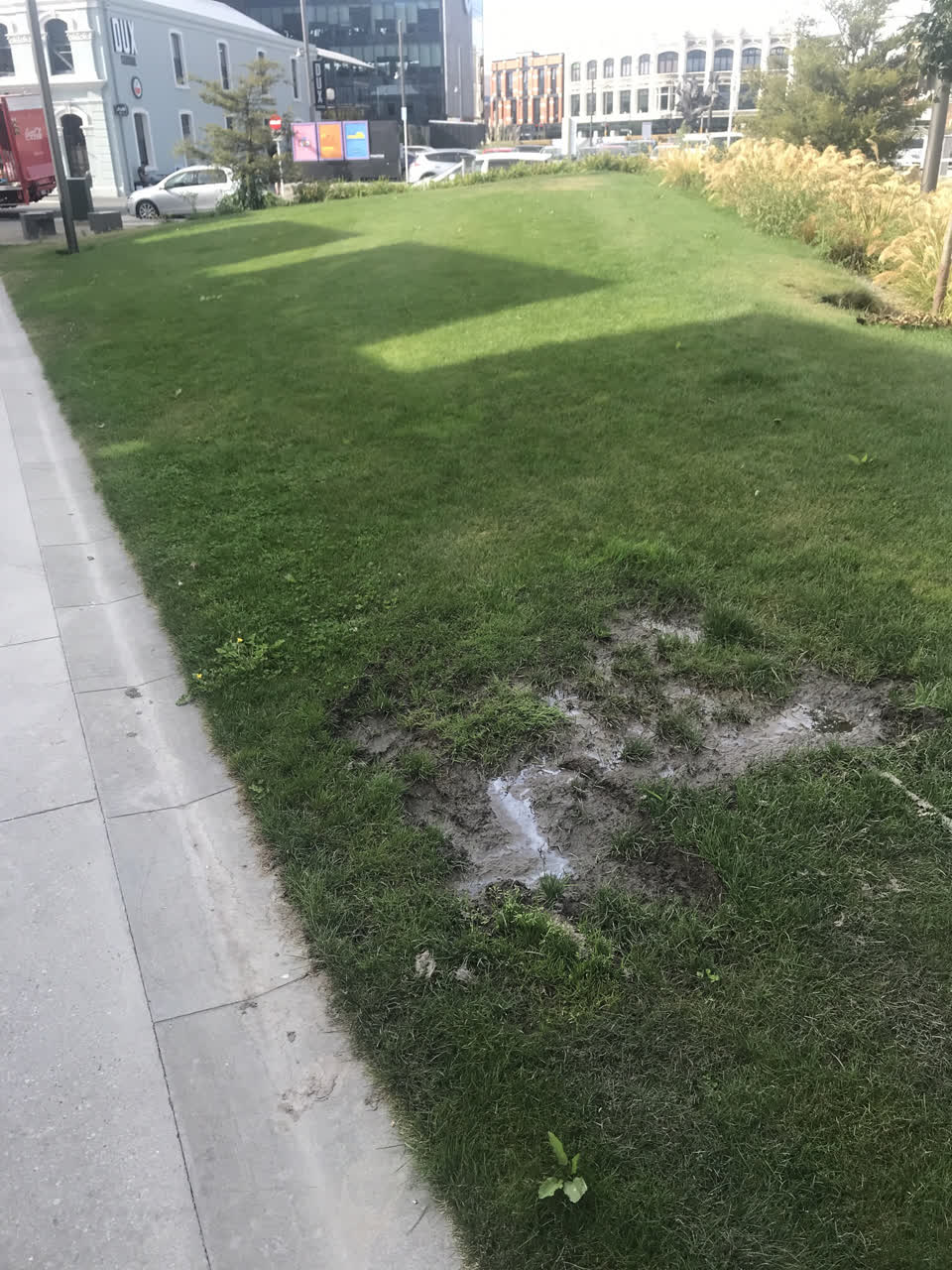 The photograph attached to this water leak report