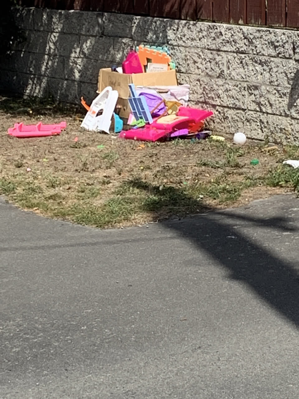 The photograph attached to this rubbish/recycling report
