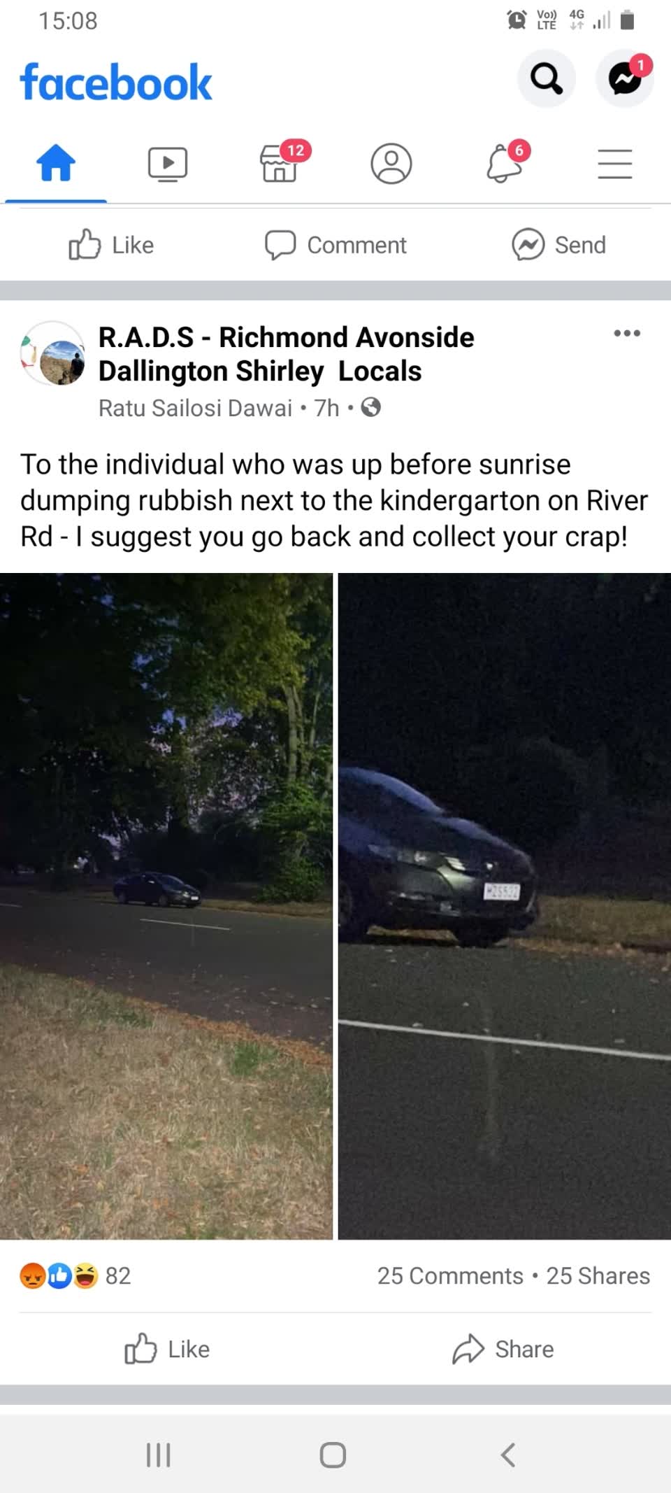 The photograph attached to this rubbish/recycling report