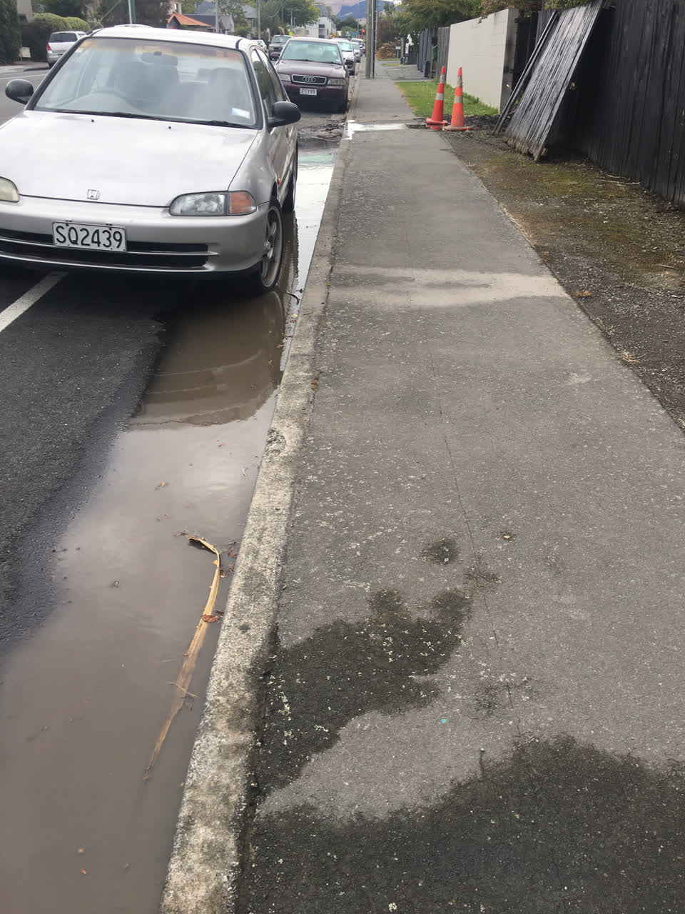The photograph attached to this water leak report