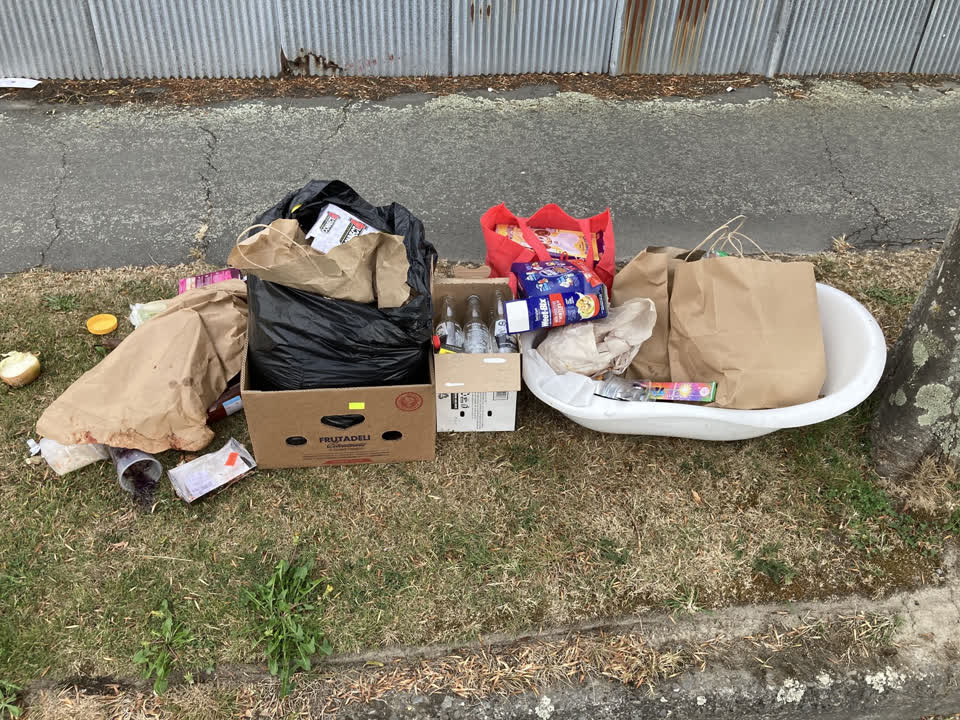 The photograph attached to this rubbish/recycling report