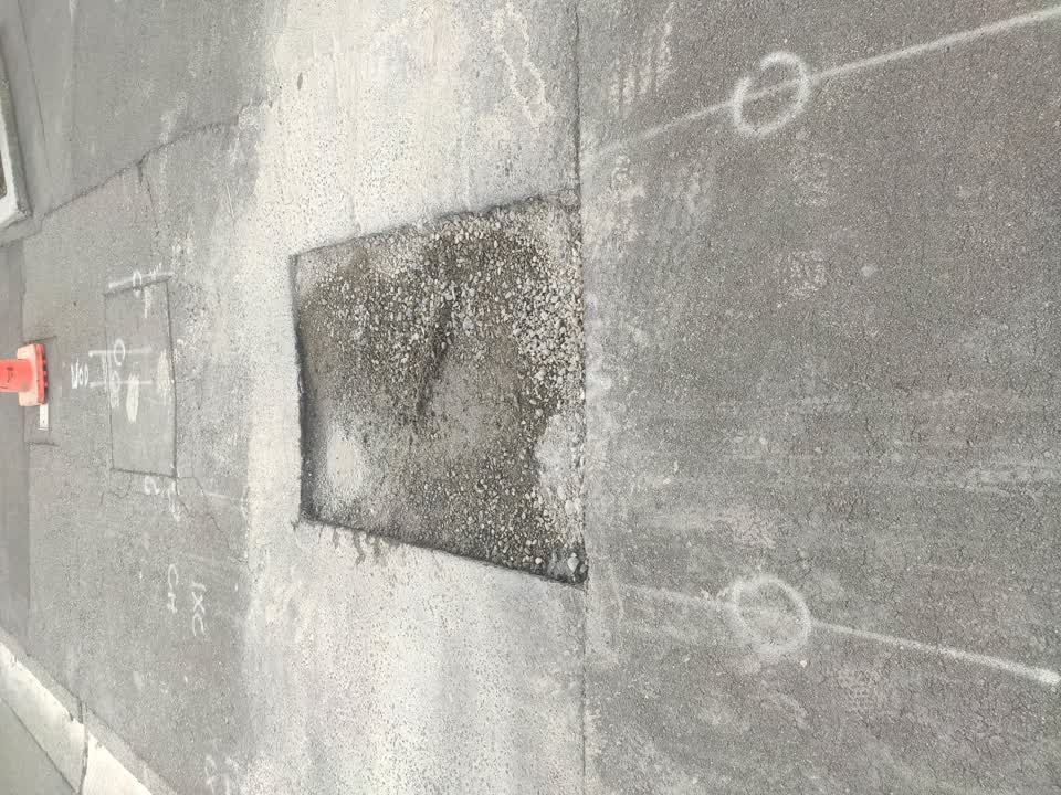 The photograph attached to this water leak report
