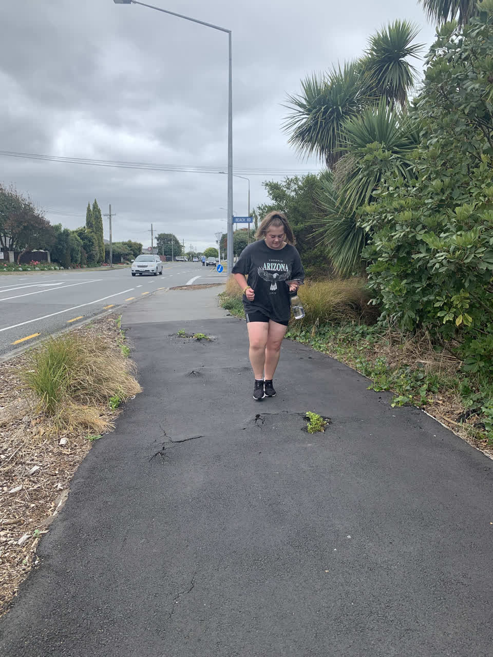 The photograph attached to this roading/streets report