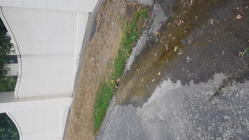 The photograph attached to this water leak report