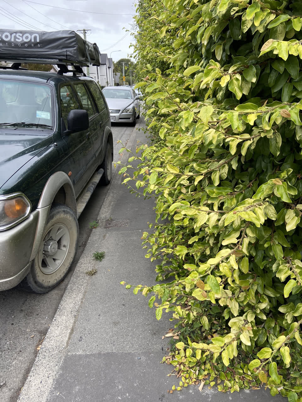 The photograph attached to this roading/streets report