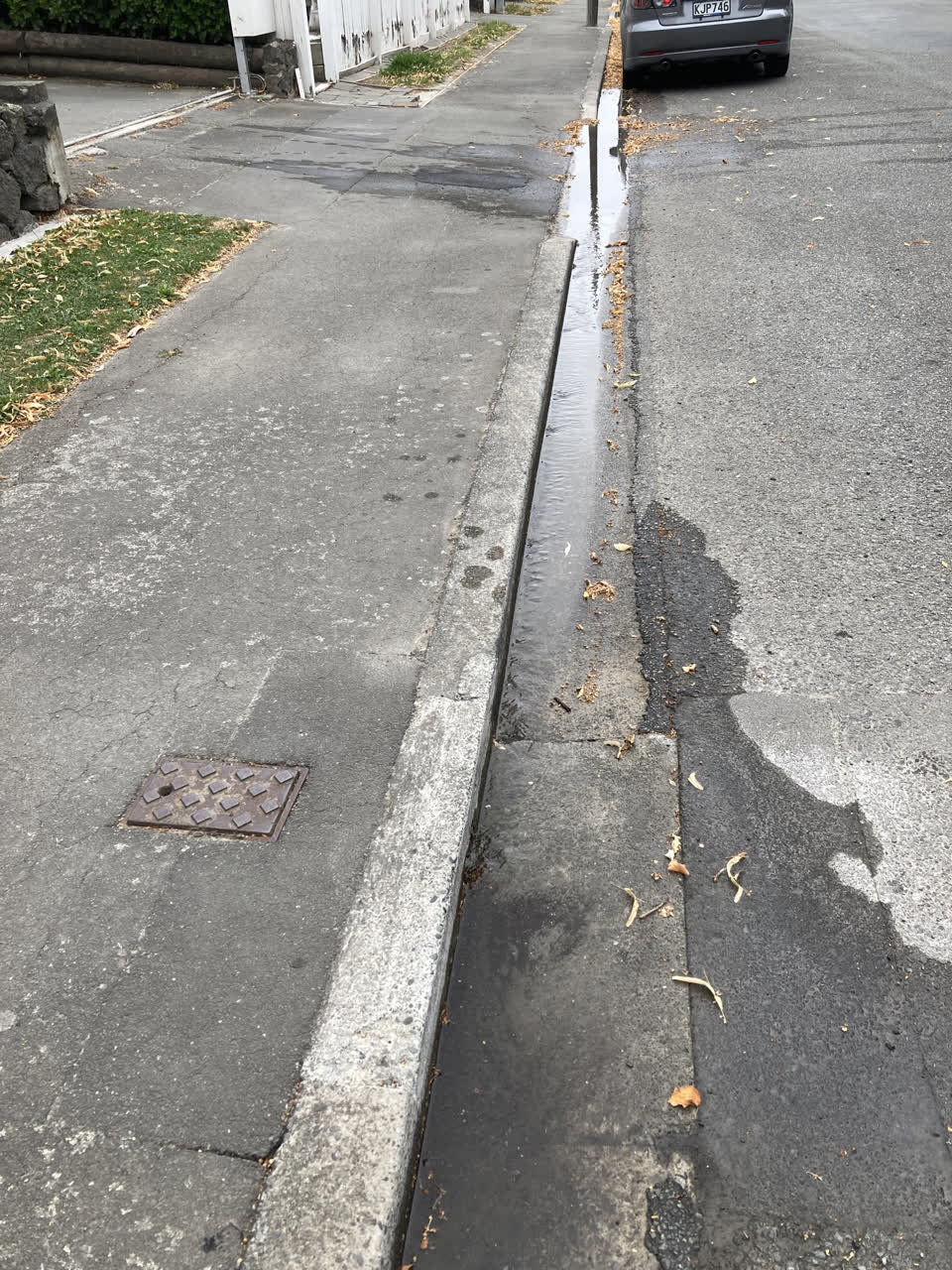 The photograph attached to this water leak report