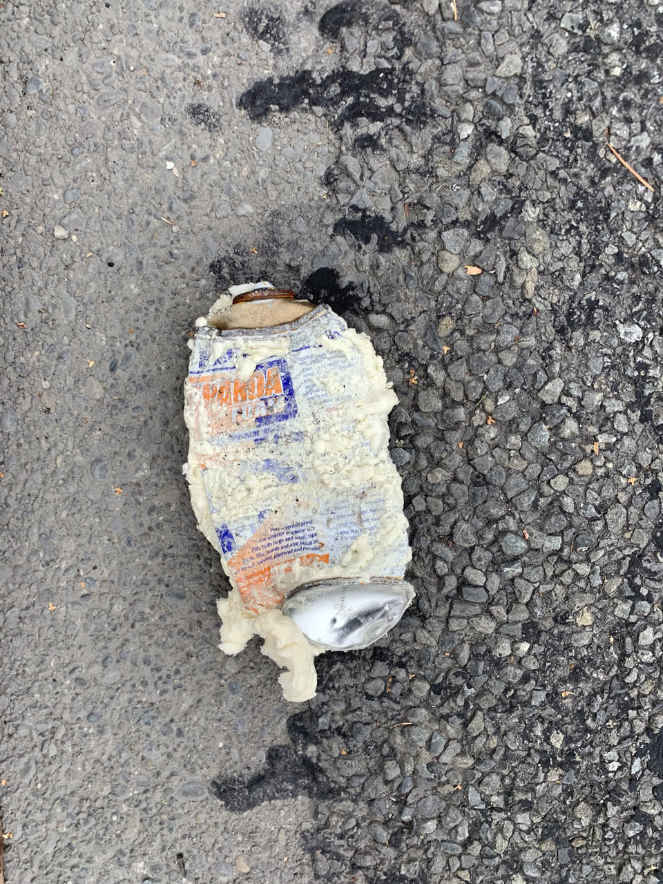 The photograph attached to this roading/streets report