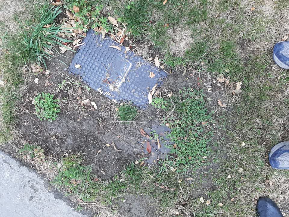The photograph attached to this water leak report