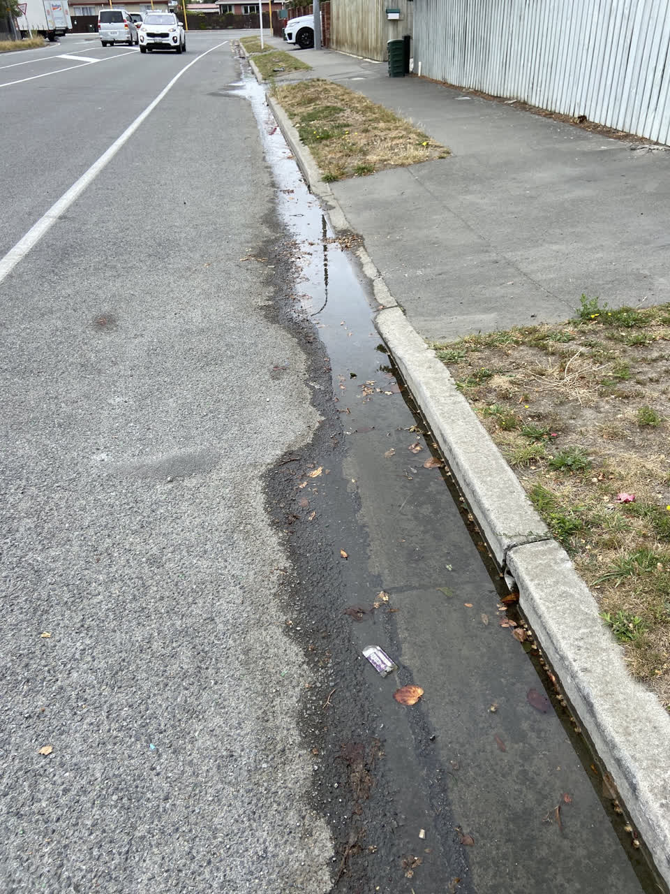 The photograph attached to this water leak report