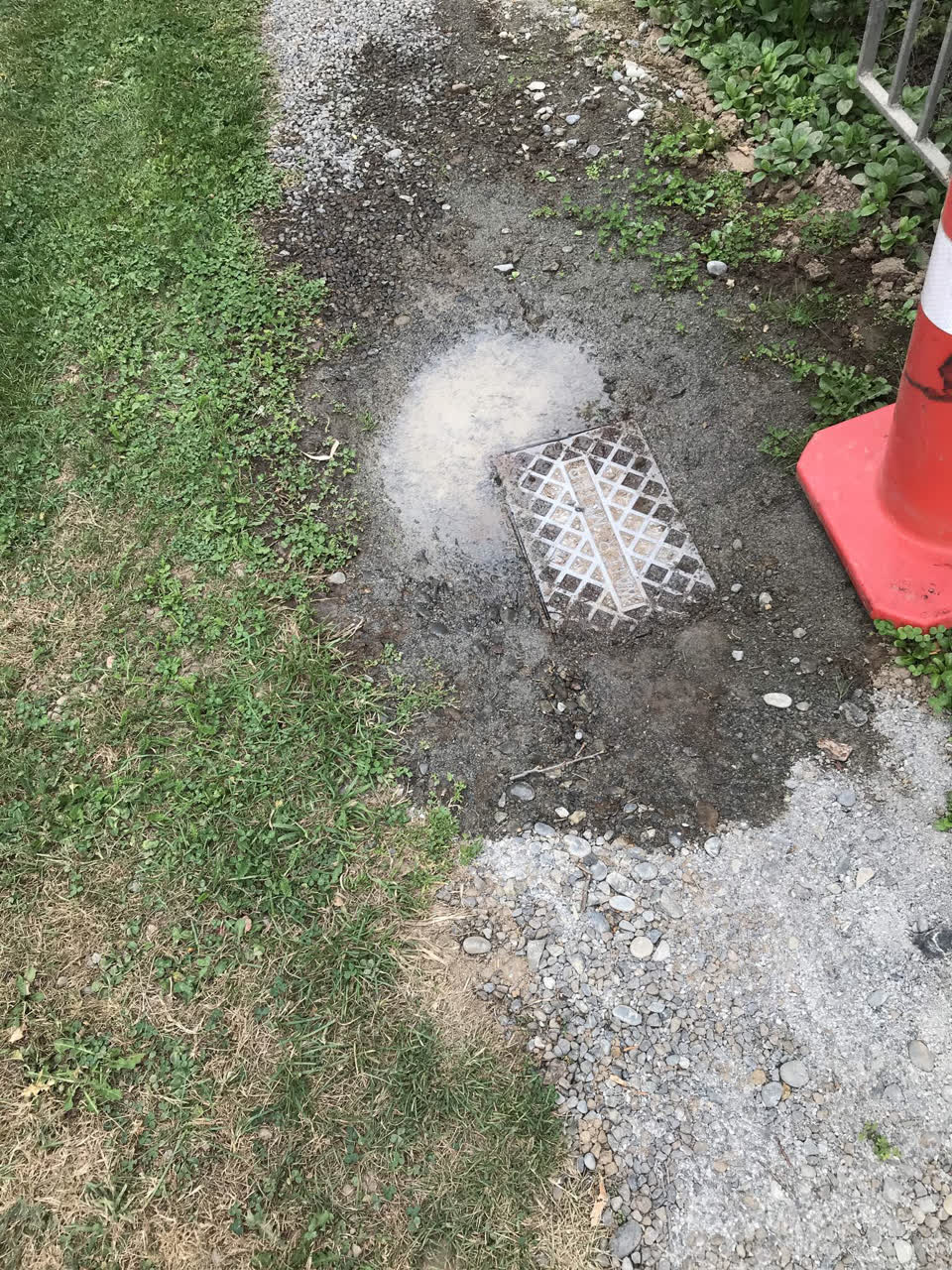 The photograph attached to this water leak report