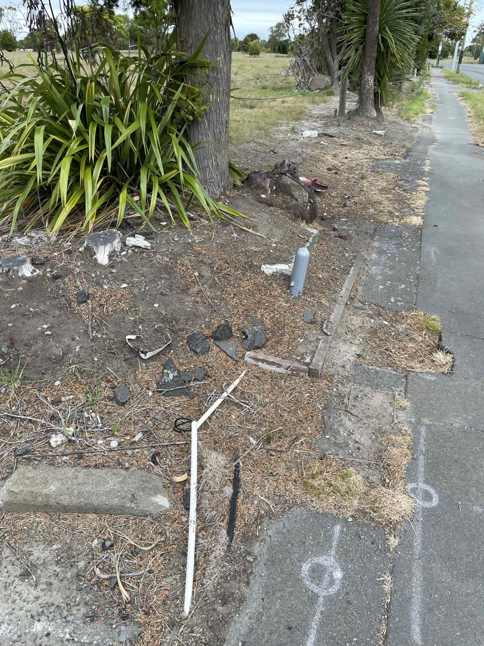 The photograph attached to this roading/streets report