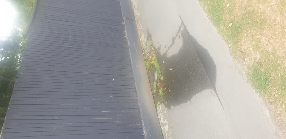 The photograph attached to this water leak report