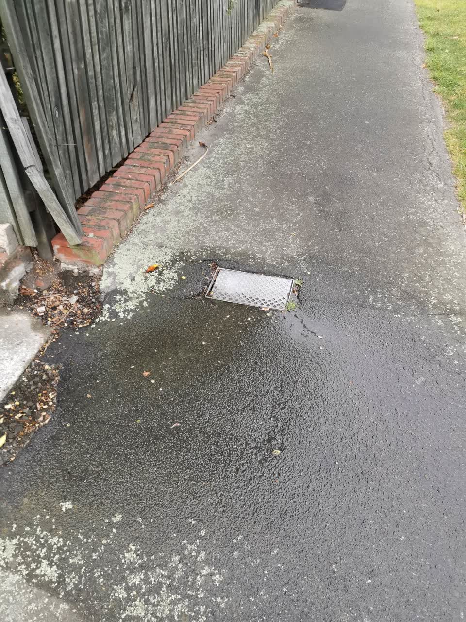 The photograph attached to this water leak report