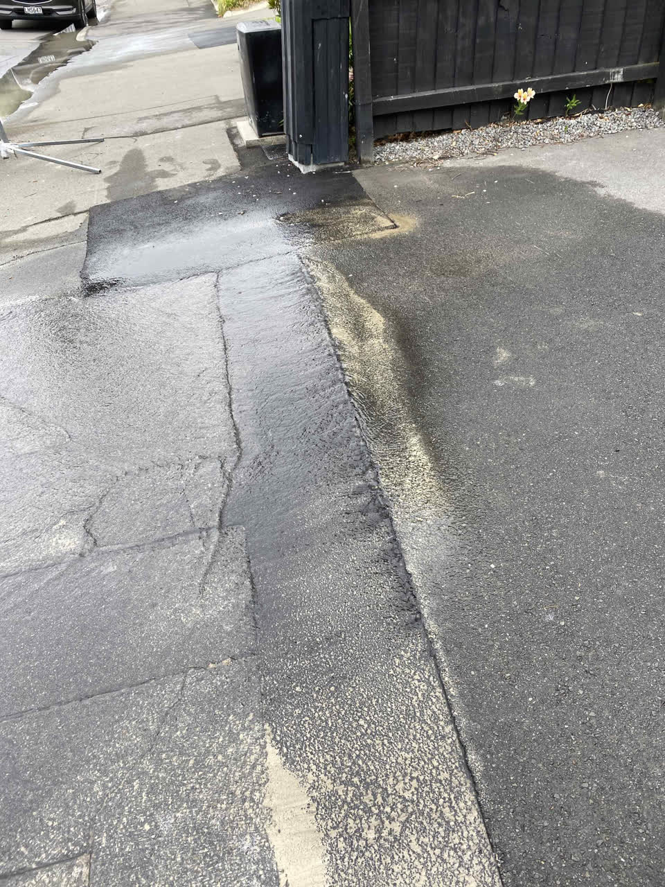 The photograph attached to this flooding report