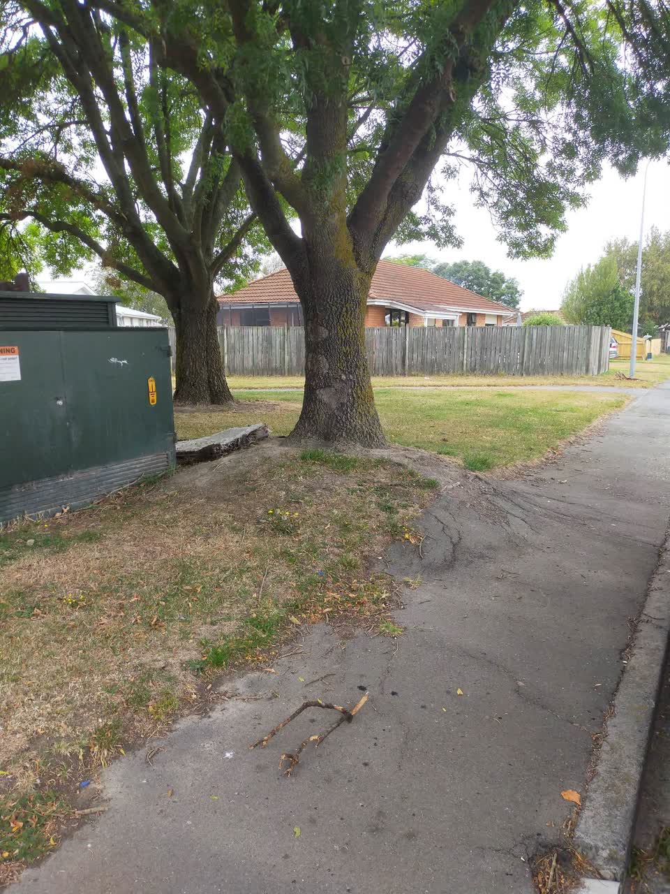 The photograph attached to this roading/streets report
