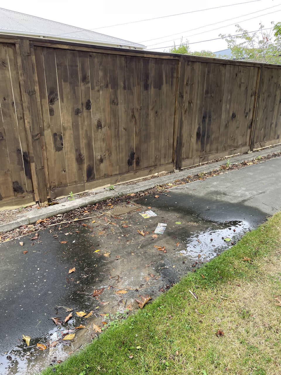 The photograph attached to this water leak report
