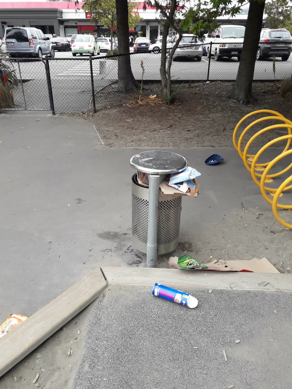 The photograph attached to this rubbish/recycling report