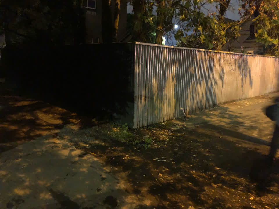 The photograph attached to this water leak report