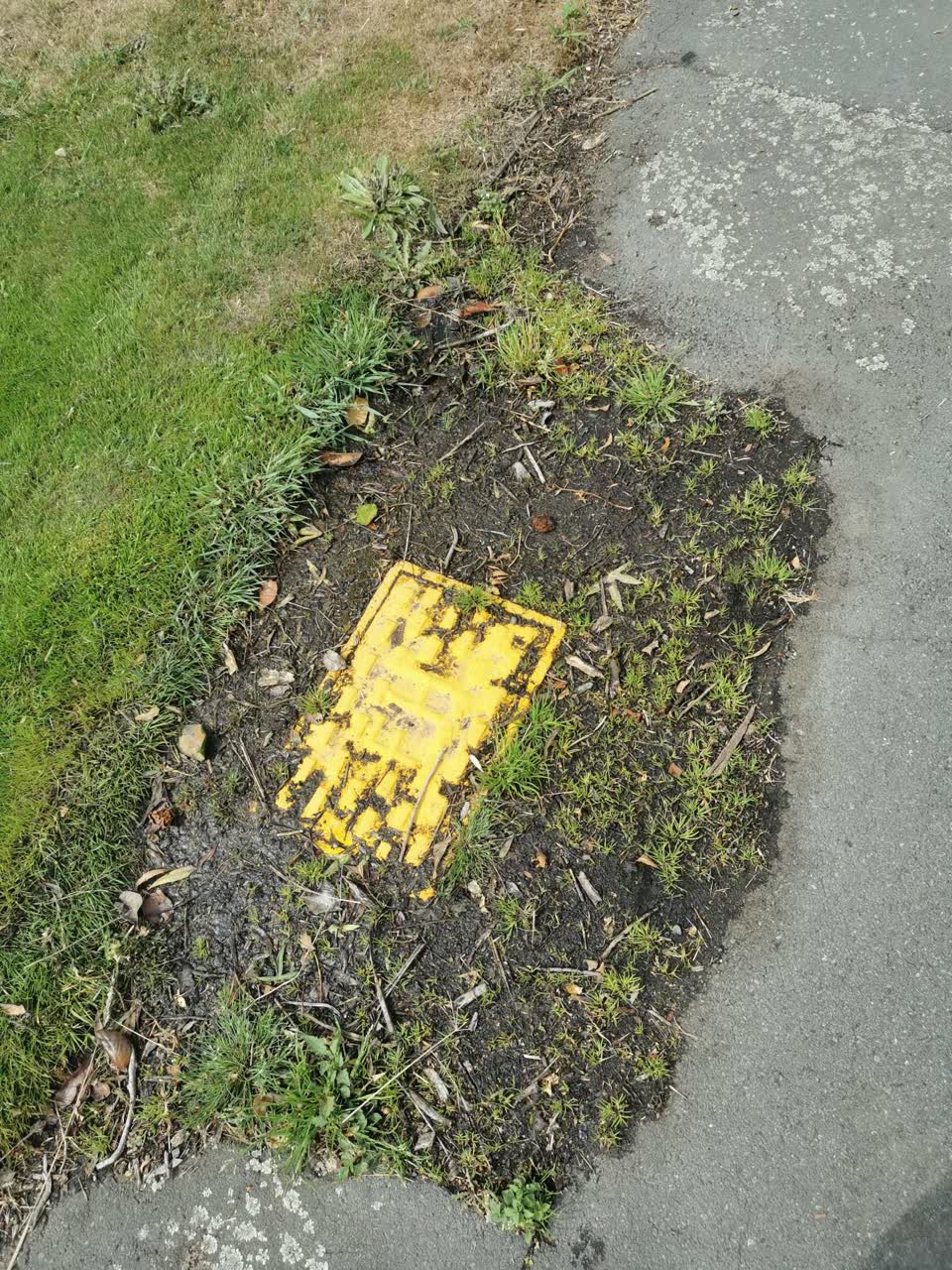 The photograph attached to this water leak report