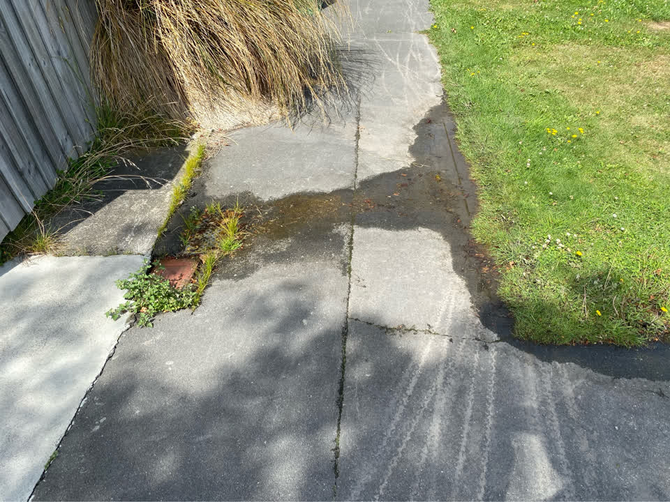 The photograph attached to this water leak report