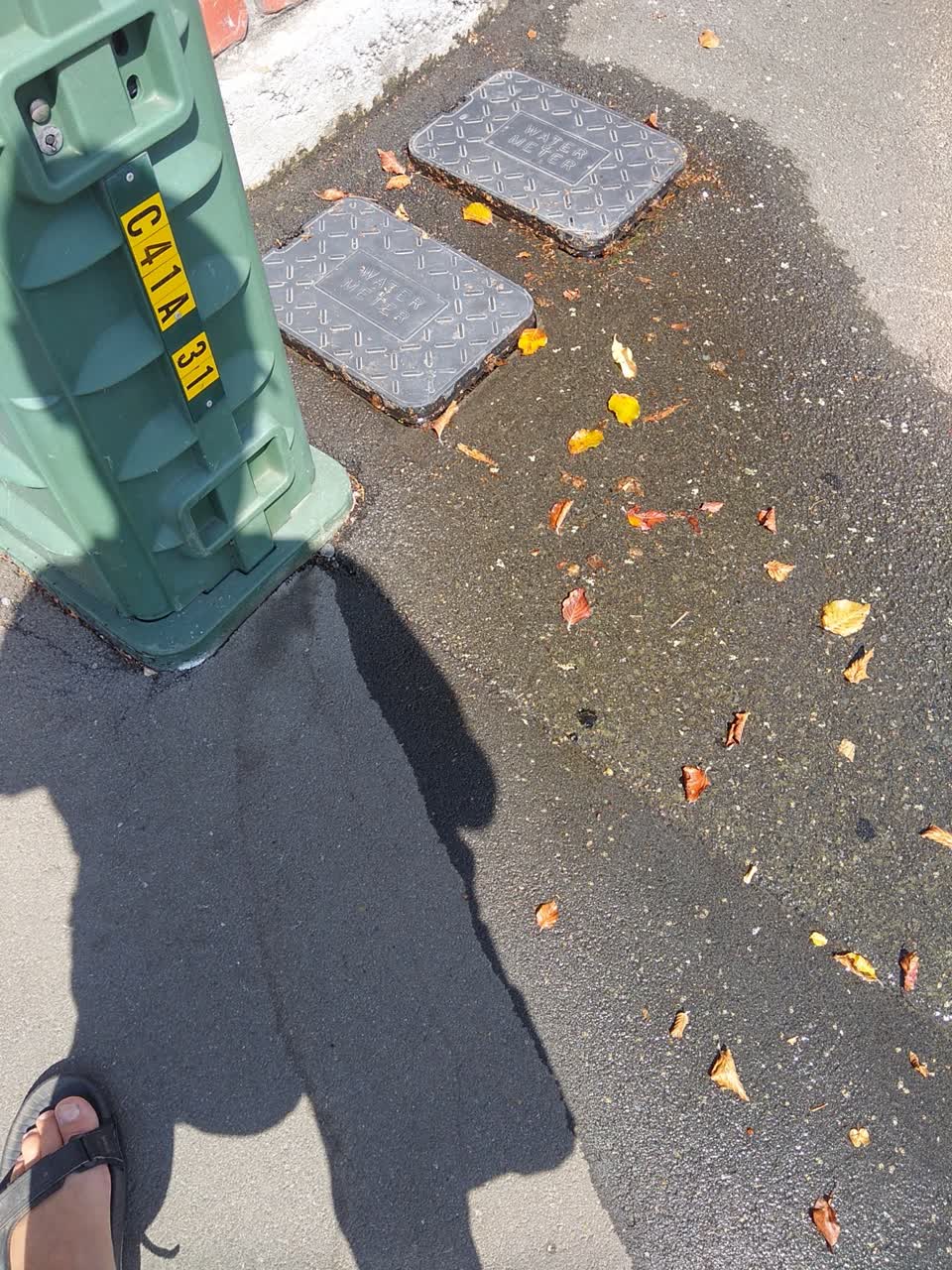 The photograph attached to this water leak report