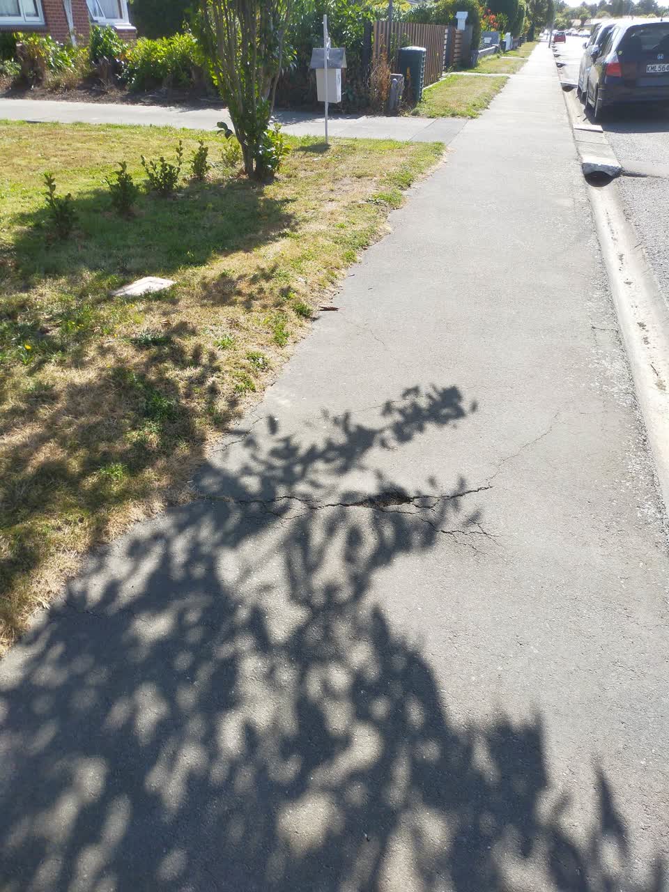 The photograph attached to this roading/streets report