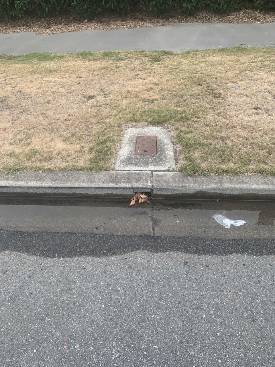 The photograph attached to this wastewater/stormwater report