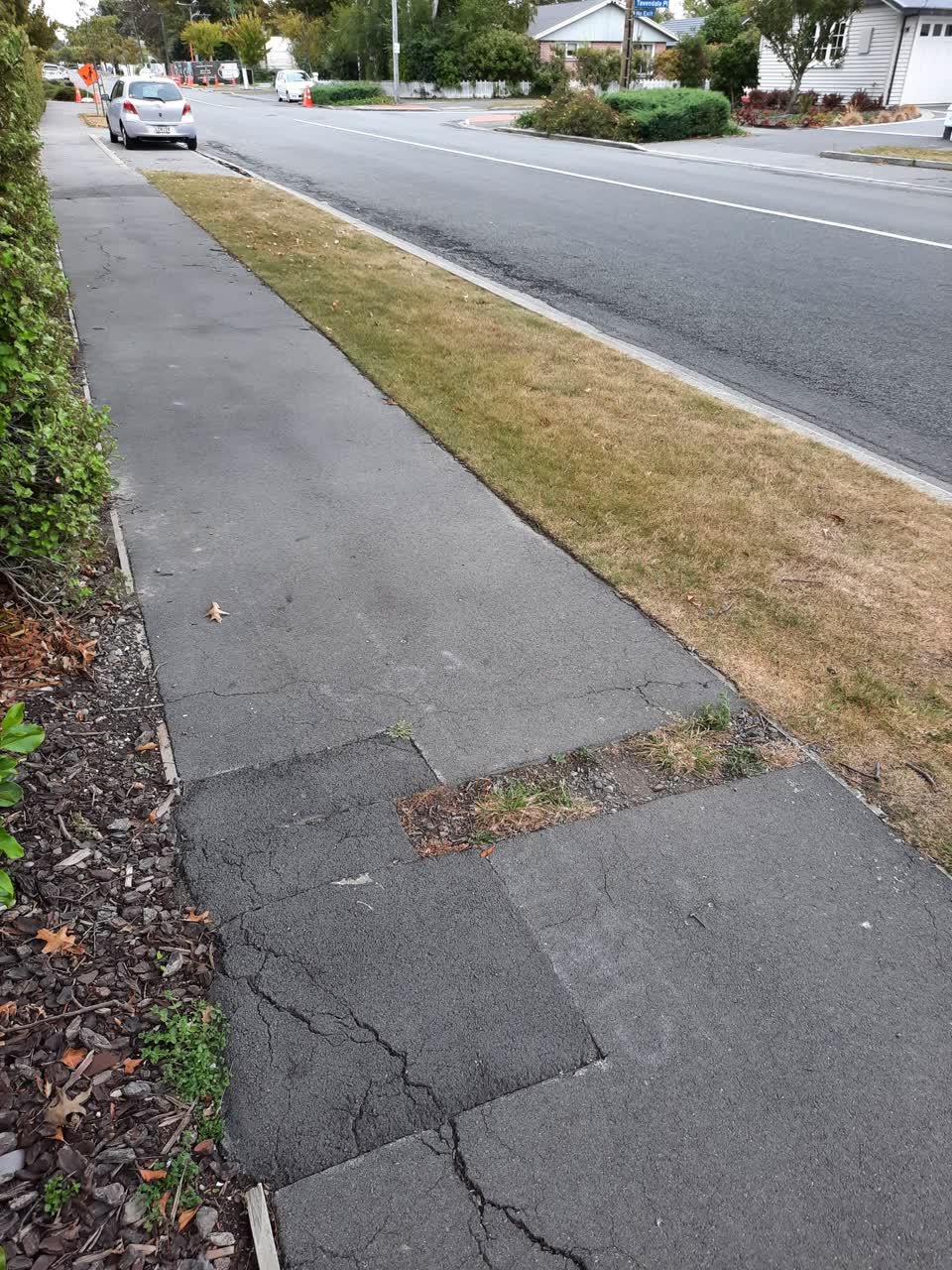 The photograph attached to this roading/streets report