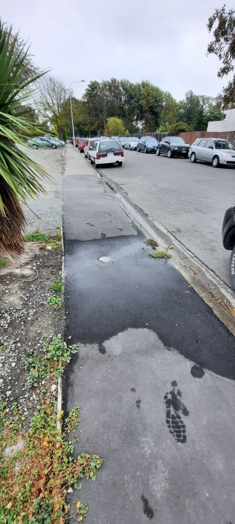 The photograph attached to this water leak report