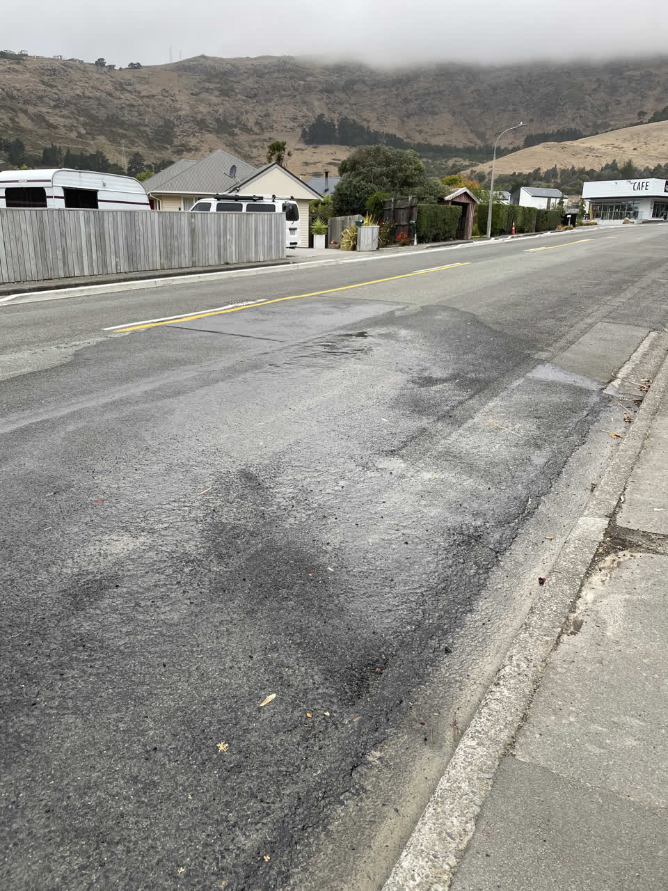 The photograph attached to this water leak report