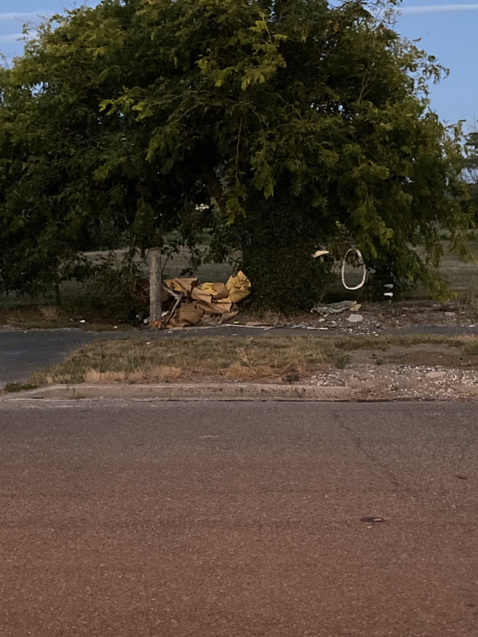 The photograph attached to this rubbish/recycling report