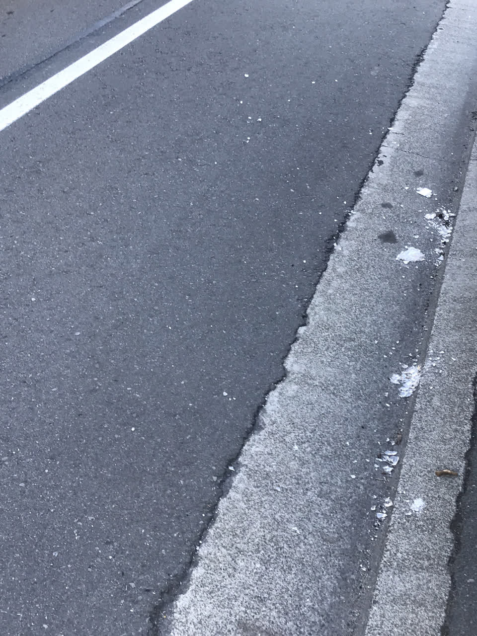 The photograph attached to this roading/streets report