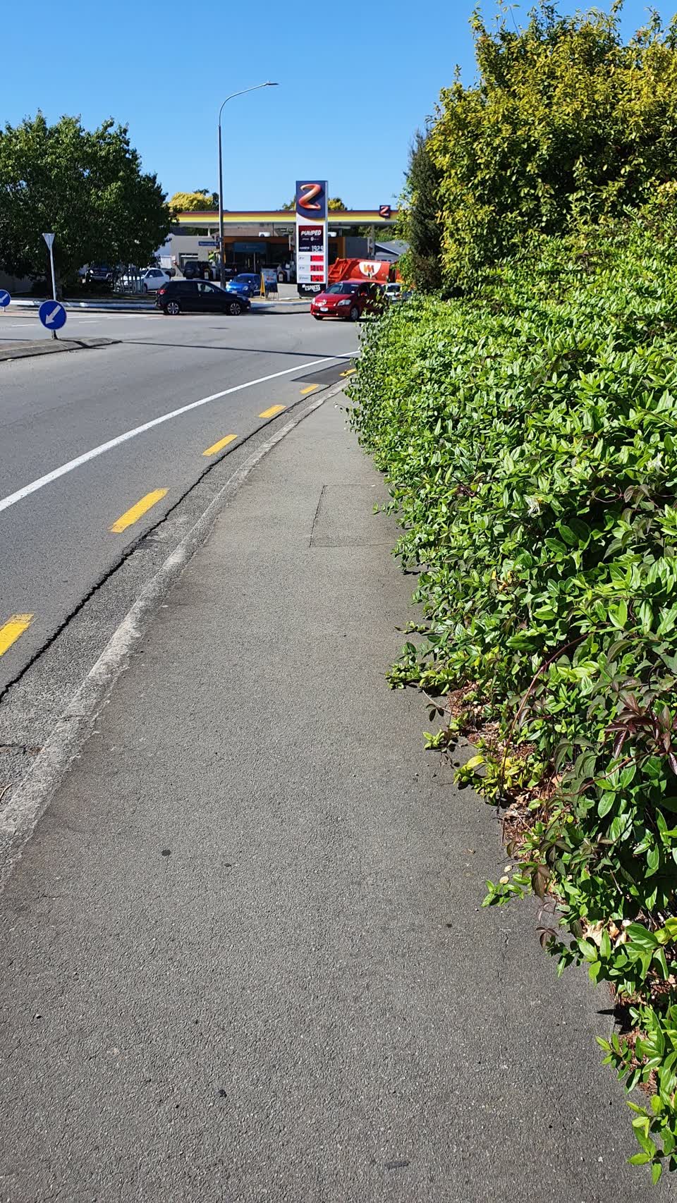 The photograph attached to this roading/streets report