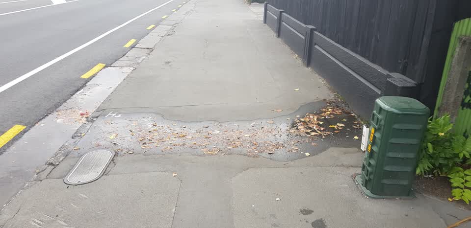 The photograph attached to this water leak report