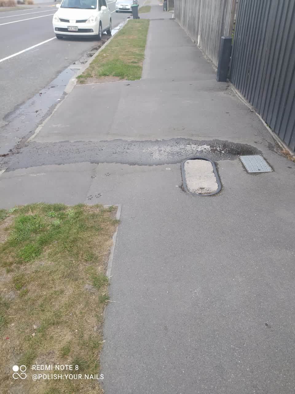The photograph attached to this water leak report