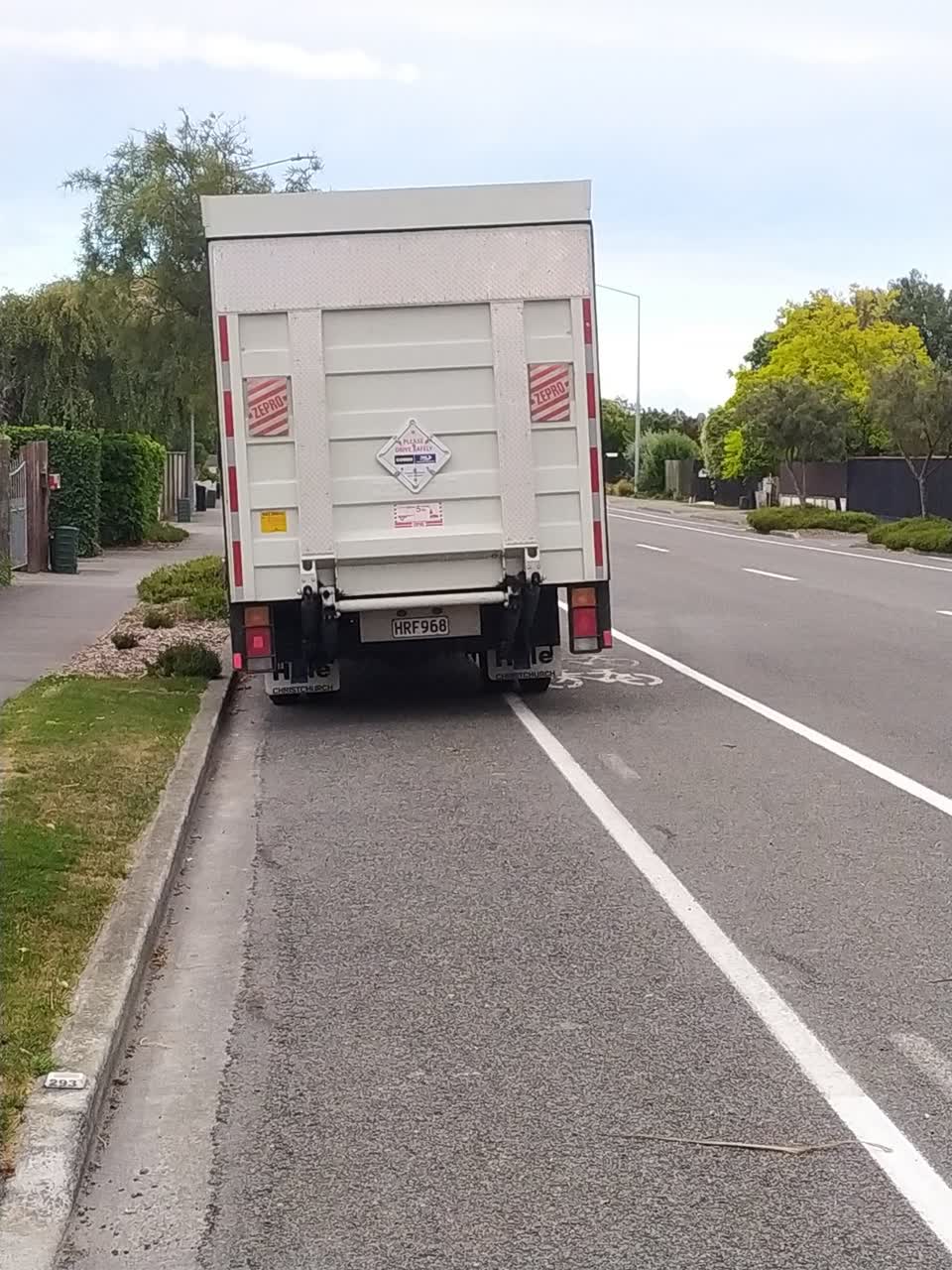 The photograph attached to this roading/streets report
