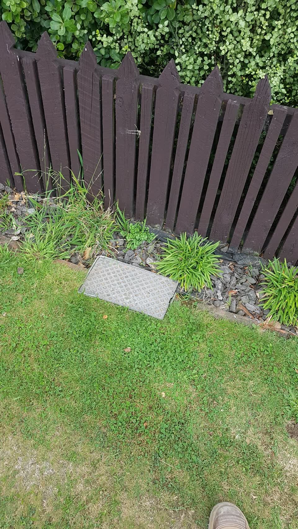 The photograph attached to this water leak report