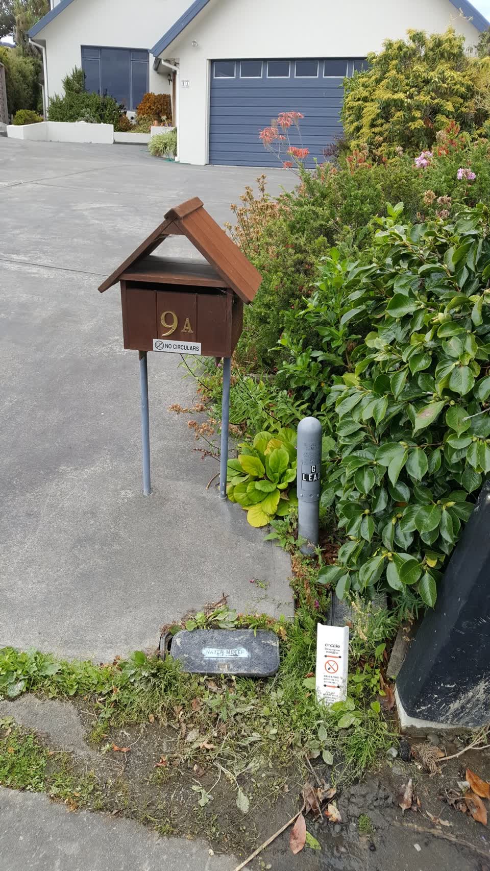 The photograph attached to this water leak report