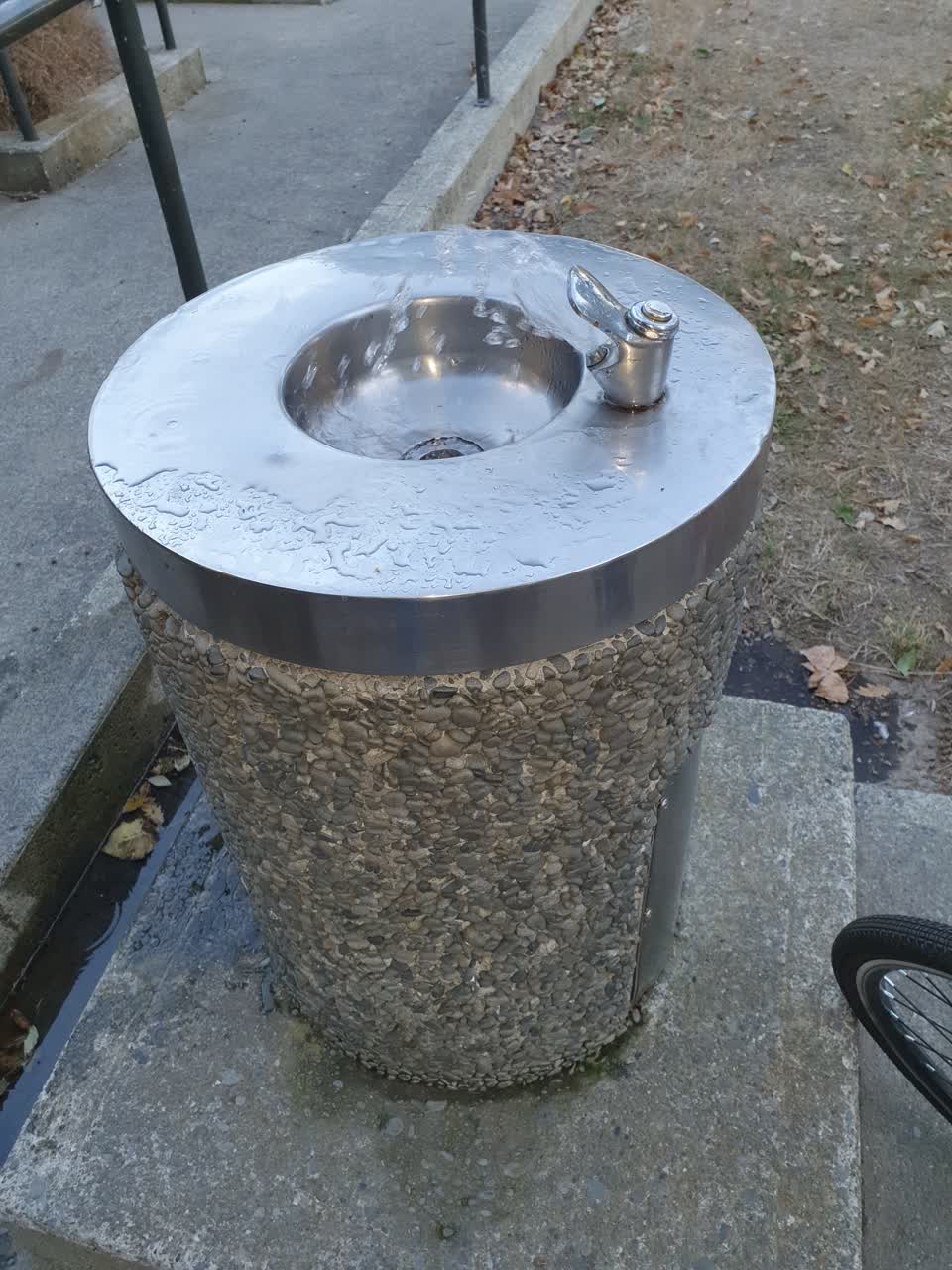 The photograph attached to this water leak report