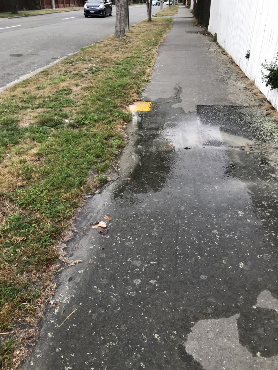 The photograph attached to this water leak report