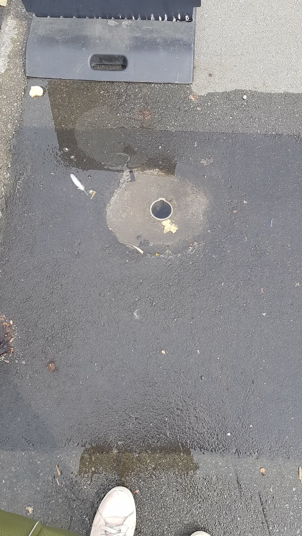 The photograph attached to this flooding report