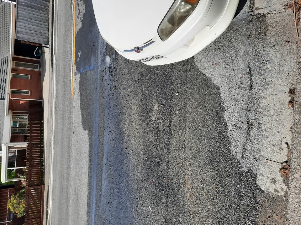 The photograph attached to this water leak report
