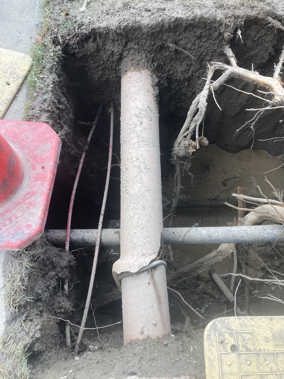 The photograph attached to this wastewater/stormwater report